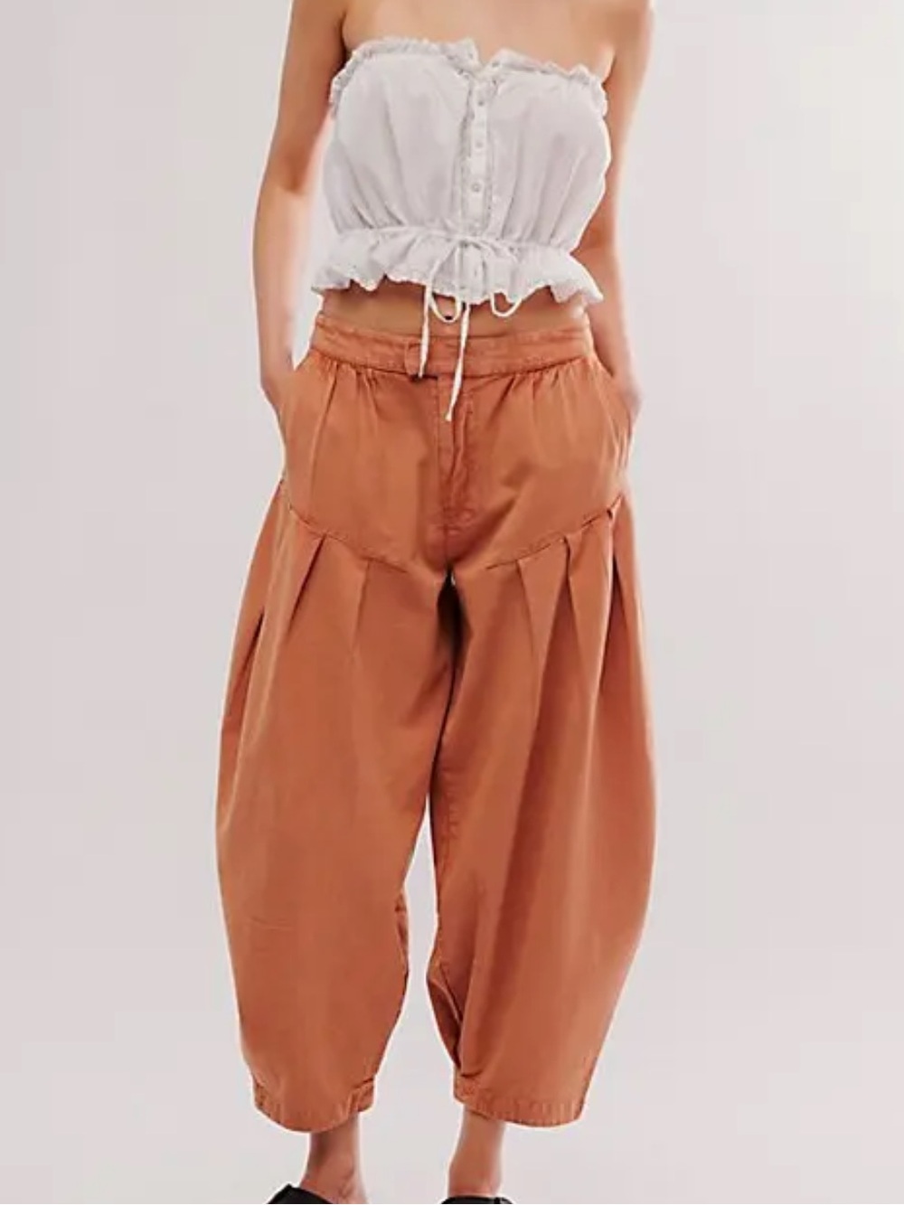 Free People Sarina Pleated Trousers
